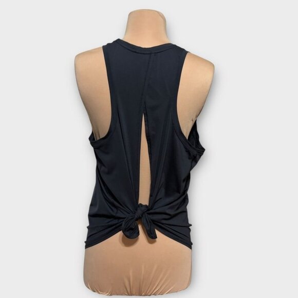Lululemon All Tied Up Tank Top 8 Black Vitasea Open Back Tie Back - Picture 2 of 6